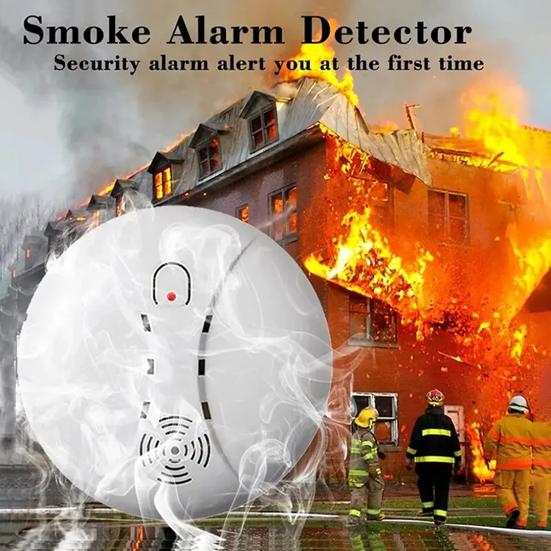 Fire Smoke Detector Sensor Portable Independent Fire Alarm Sensor Home/Office/Mall/Hotel/Restaurant Security Alarm System