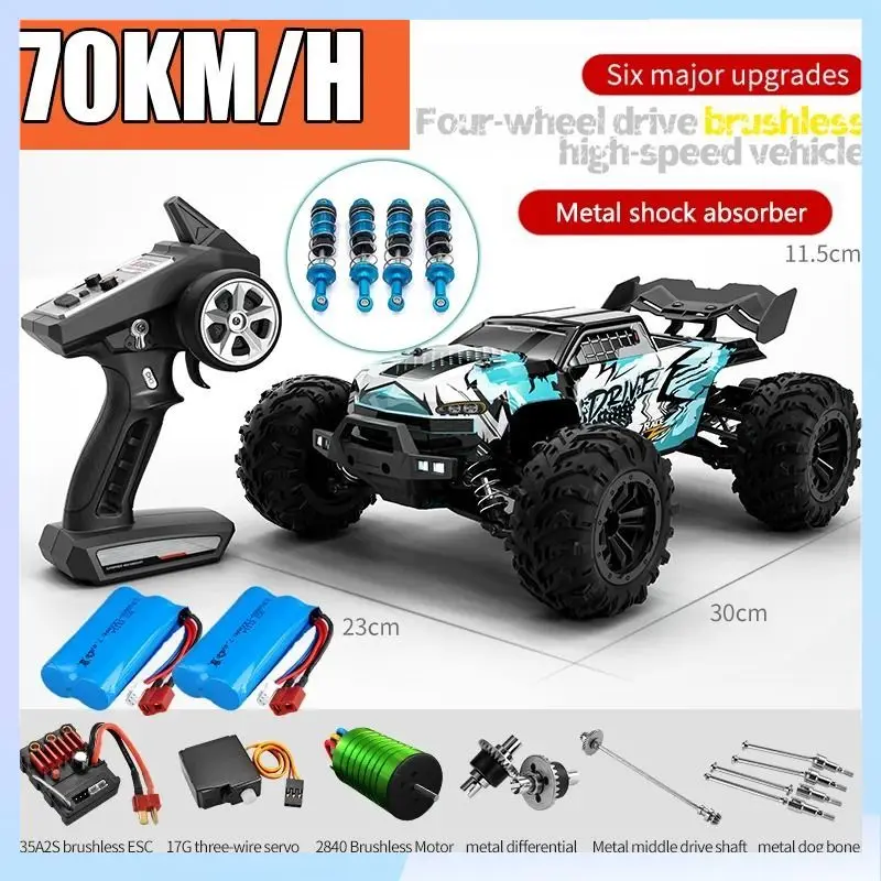 

RC Cars 2.4G 390 Moter High Speed Racing with LED 4WD Drift Remote Control Off-Road 4x4 Truck Toys for Adults and Kids