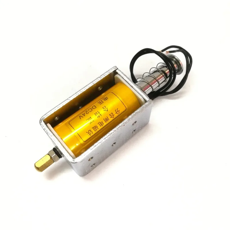 35mm Long Stroke Push Pull Solenoid Electromagnet High Thrust DC12V 24V AC220V Electric Magnet