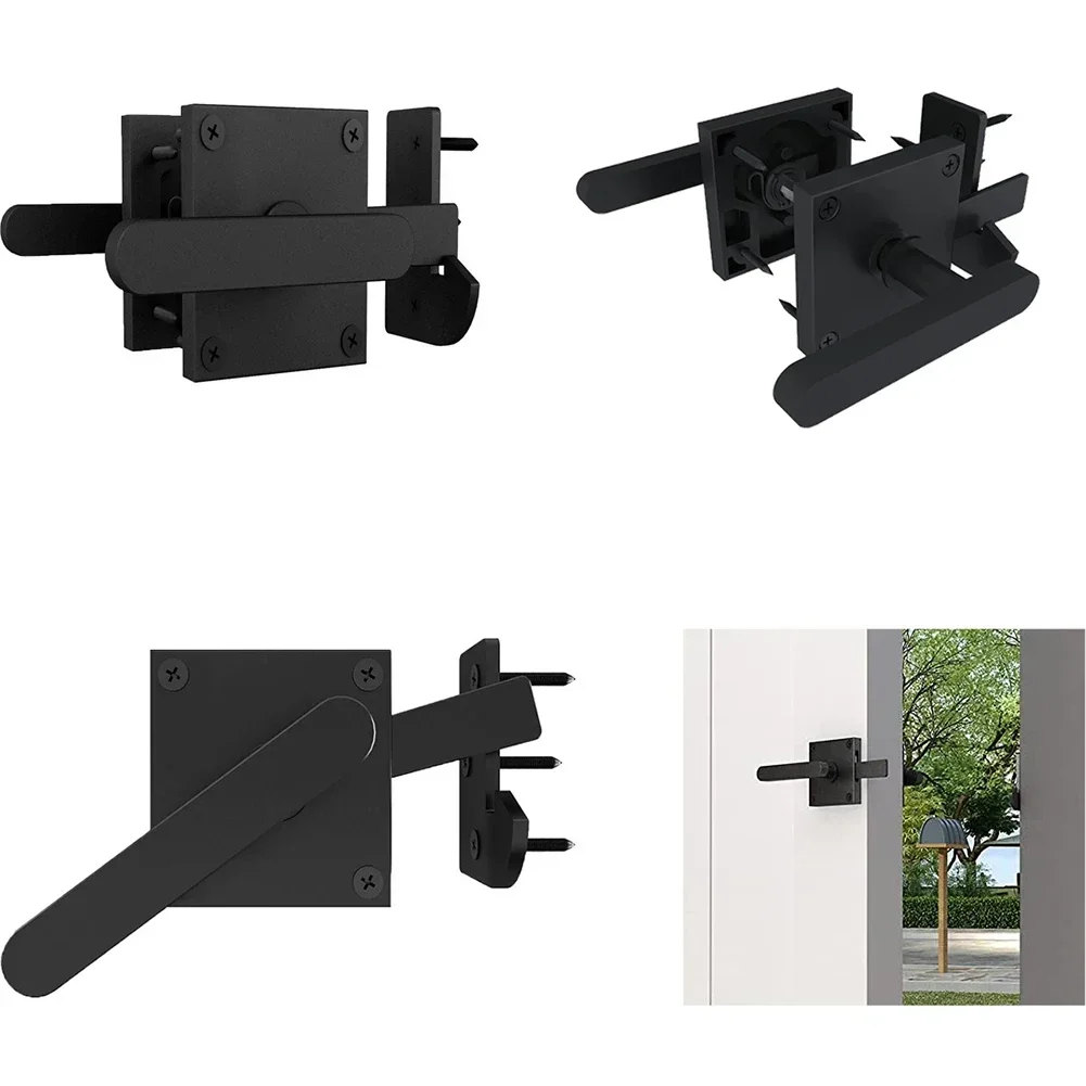 

1pcs Wooden Fence Double Latch Side Gate Latch Swinging Door Latch Gate Hardware For Basement Pool Gate Barn Garden