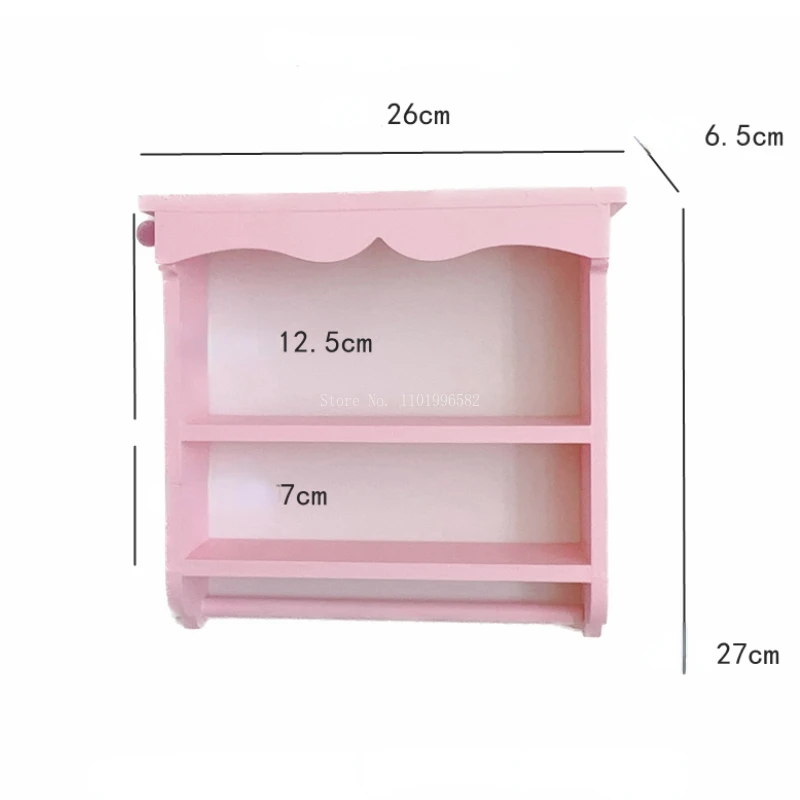 Fresh and Simple Wall Hanging Shelf Girls Dormitory Bedroom Wall Surface Decoration Shelf Children\'s Toy Model Display Table