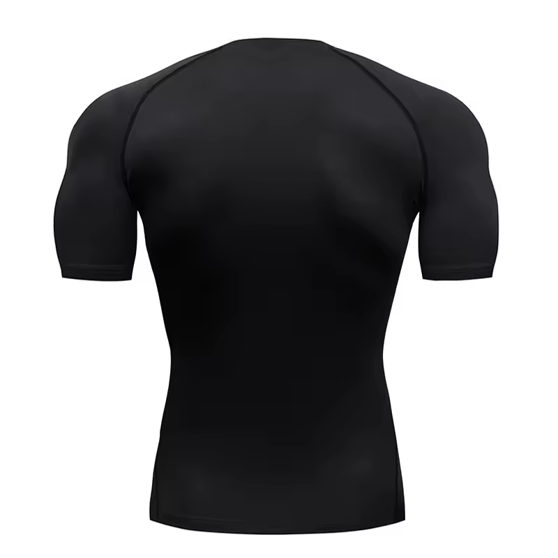 Bat Printed Men's Tight T-Shirt Running Compression Compression T Shirt Gym Fitness Jogging Short Sleeve Male Casual Shirt Tops - Image 2
