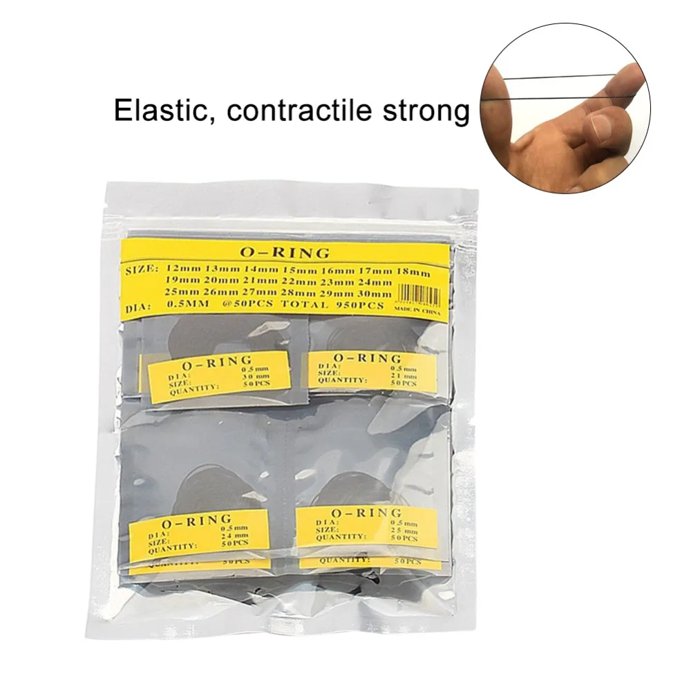 750/950Pcs O Ring Rubber Waterproof Watch Gaskets Sealing Washer Watch Accessory Repair Tool for Watchmakers 0.5/ 0.6/0.7mm