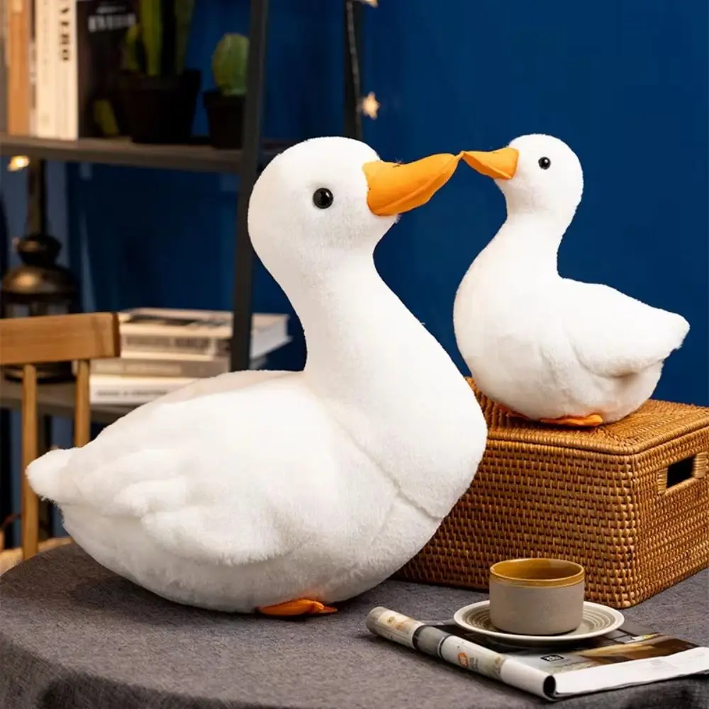 

Realistic Duck Plush Toy Stuffed Animal 25/42cm White Goose Stuffed Soft Throw Pillow Lifelike Simulated Duck Toy Home Decor