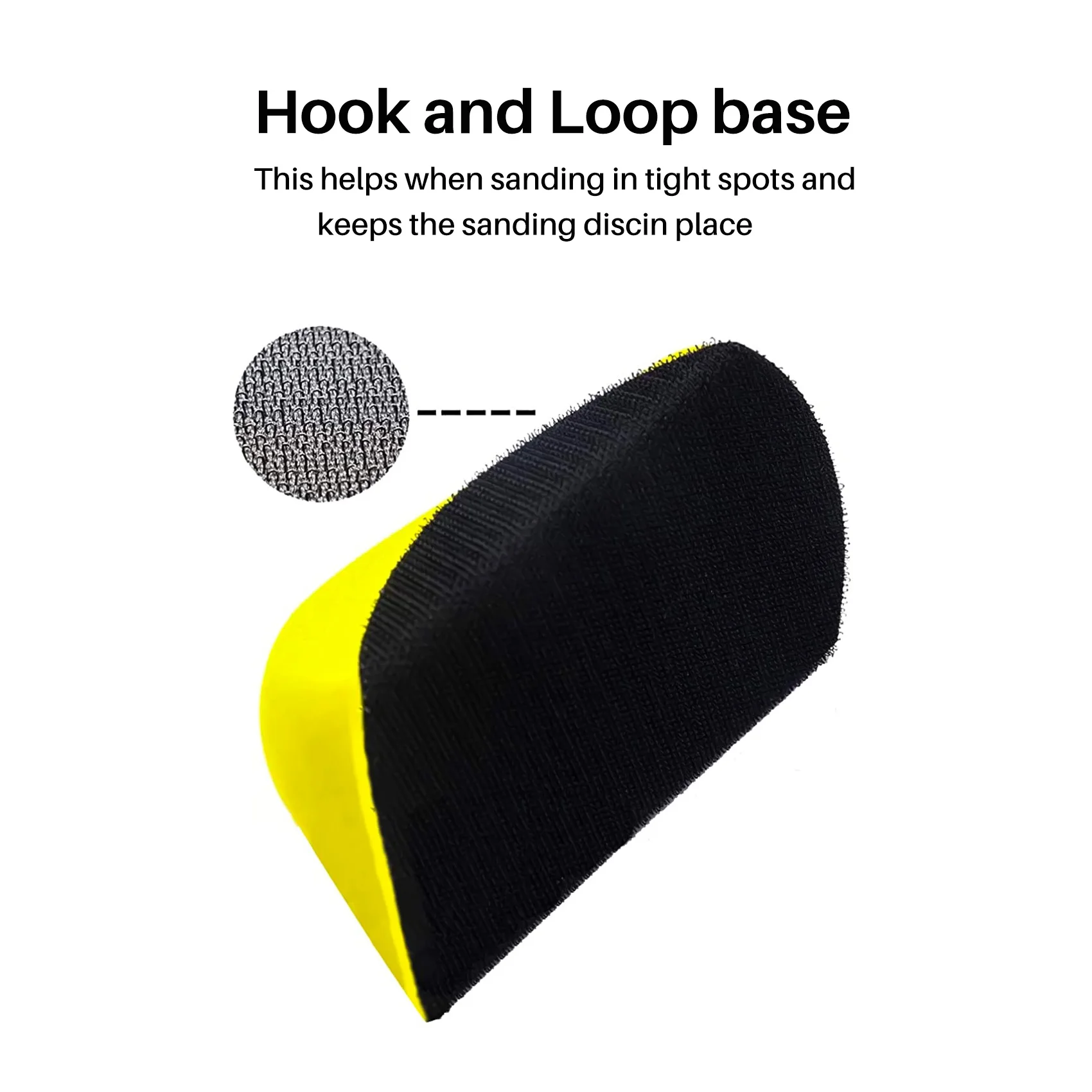 5 Inch Hand Sanding Block For Hook & Loop Sandpaper Hand Pad Polishing Pad Abrasive Tools