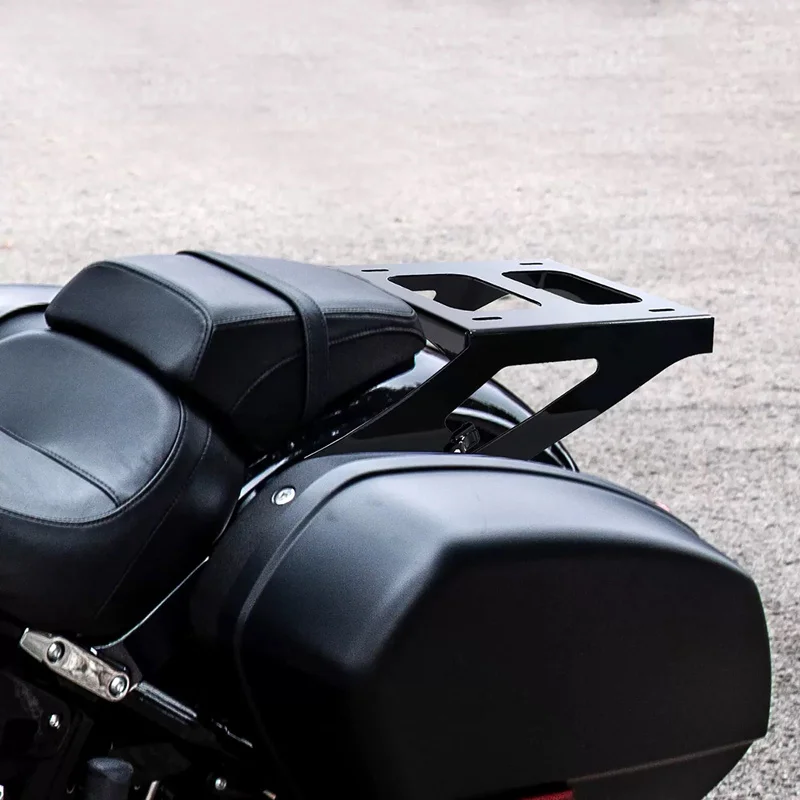 High Quality Detachable Mount Suitcase Support Luggage Rack Rear Shelves For Harley Softail Low Rider S ST Sport Glide 18-24