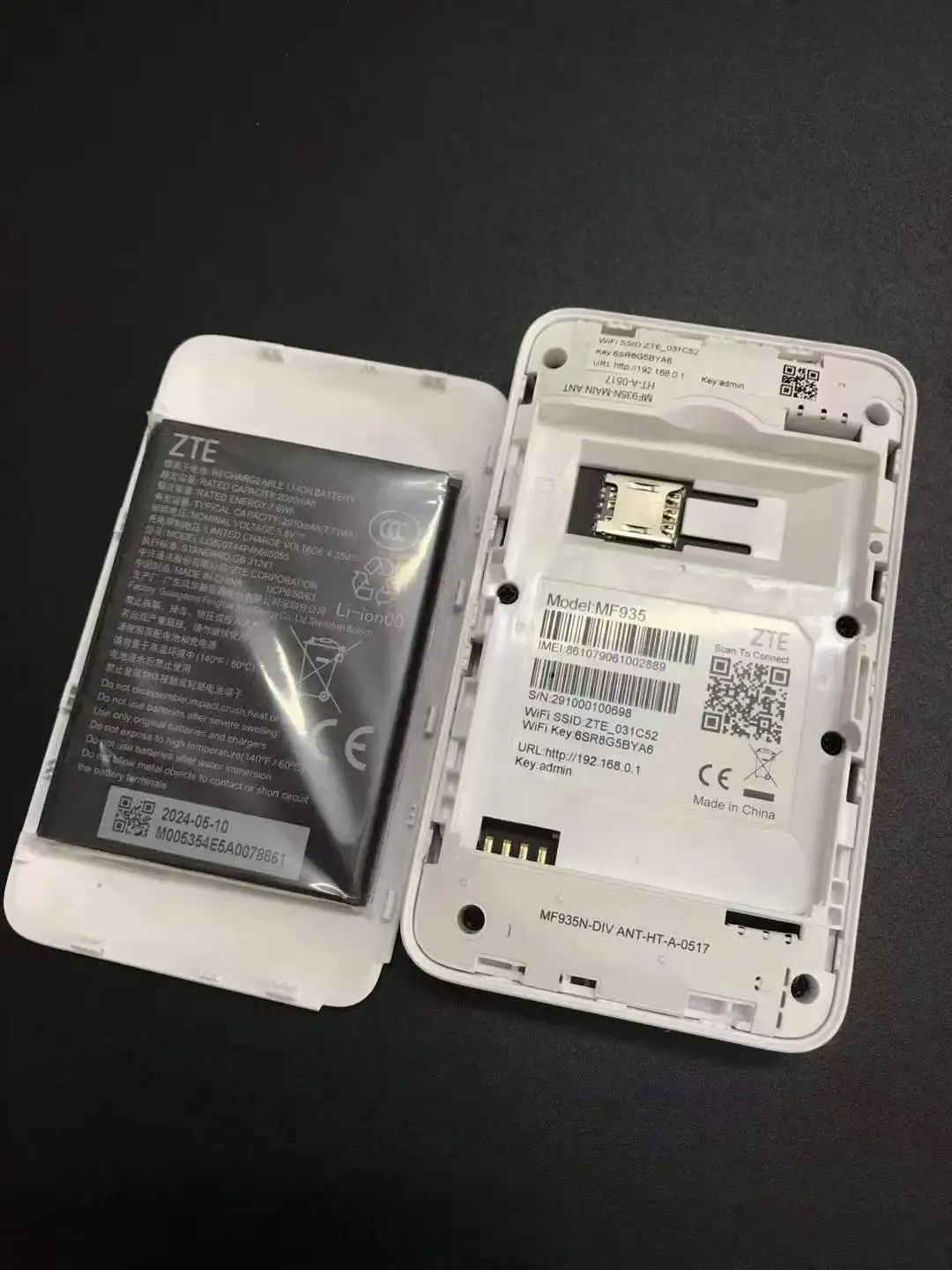 ZTE MF935 4G Mobile Wifi Router LTE Cat4 150Mbps Wireless Hotspot Sim Card Slot Pocket WiFi With 2100mAh Battery