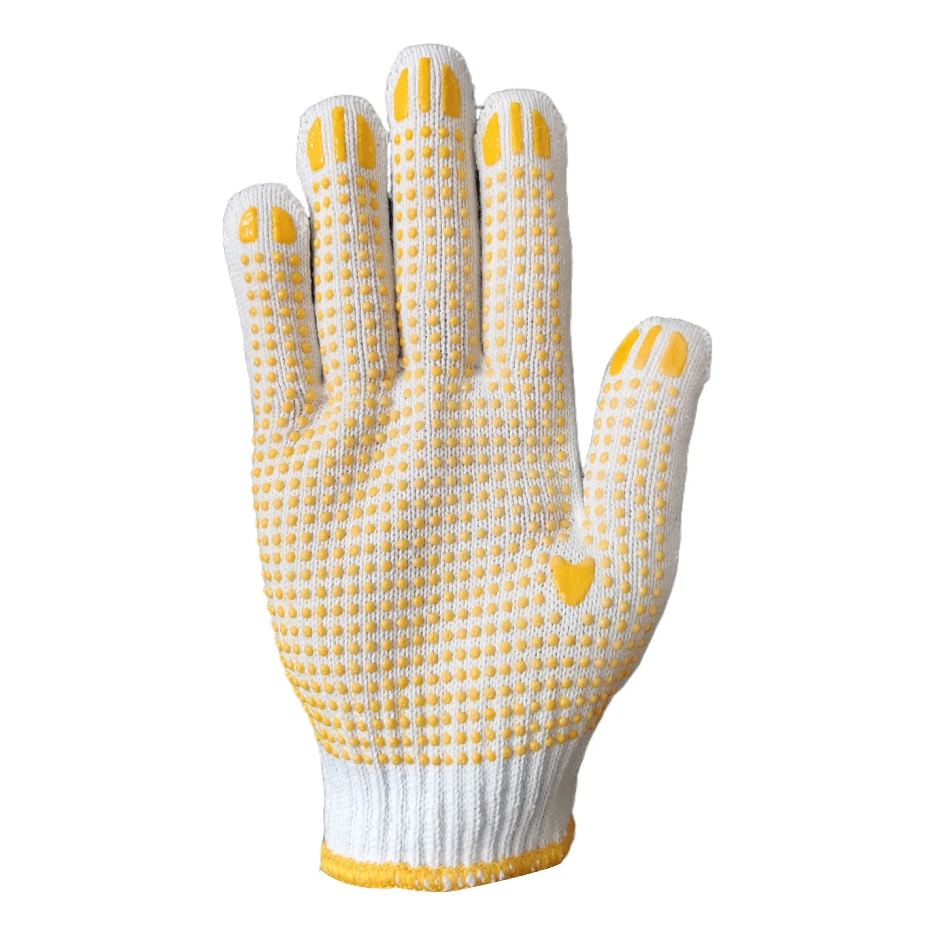 Dotted Anti Slip Cotton Working Gloves Dot Glue Labor Protection Gloves Wear Resistant Safety Gloves For Construction Handling
