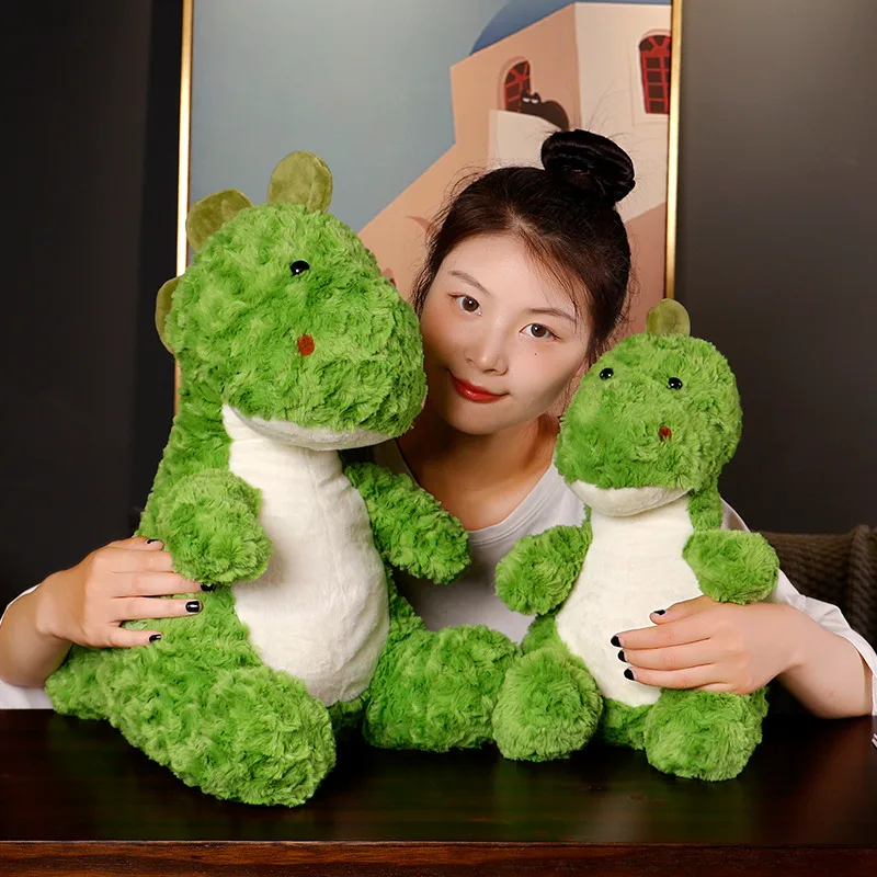 

Милая зеленая плюшевая игрушка в виде динозавра, милая мягкая подушка в виде дракона, Детская кукла, подарки для девочек и мальчиков, милый Декор для комнаты