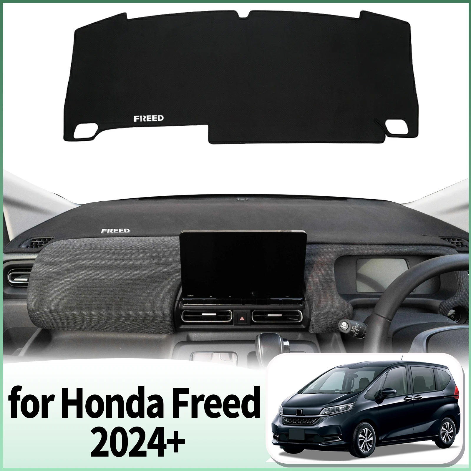 

fit for Honda Freed 2024 2025 2026 RHD Dashmat DashMat Sunshade Car Accessories Dashboard Cover Pad Protective Carpet
