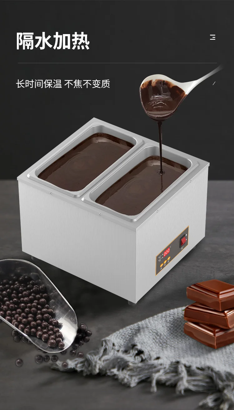 Chocolate melting furnace, commercial chocolate baking special constant temperature insulation furnace, hot melt machine pot