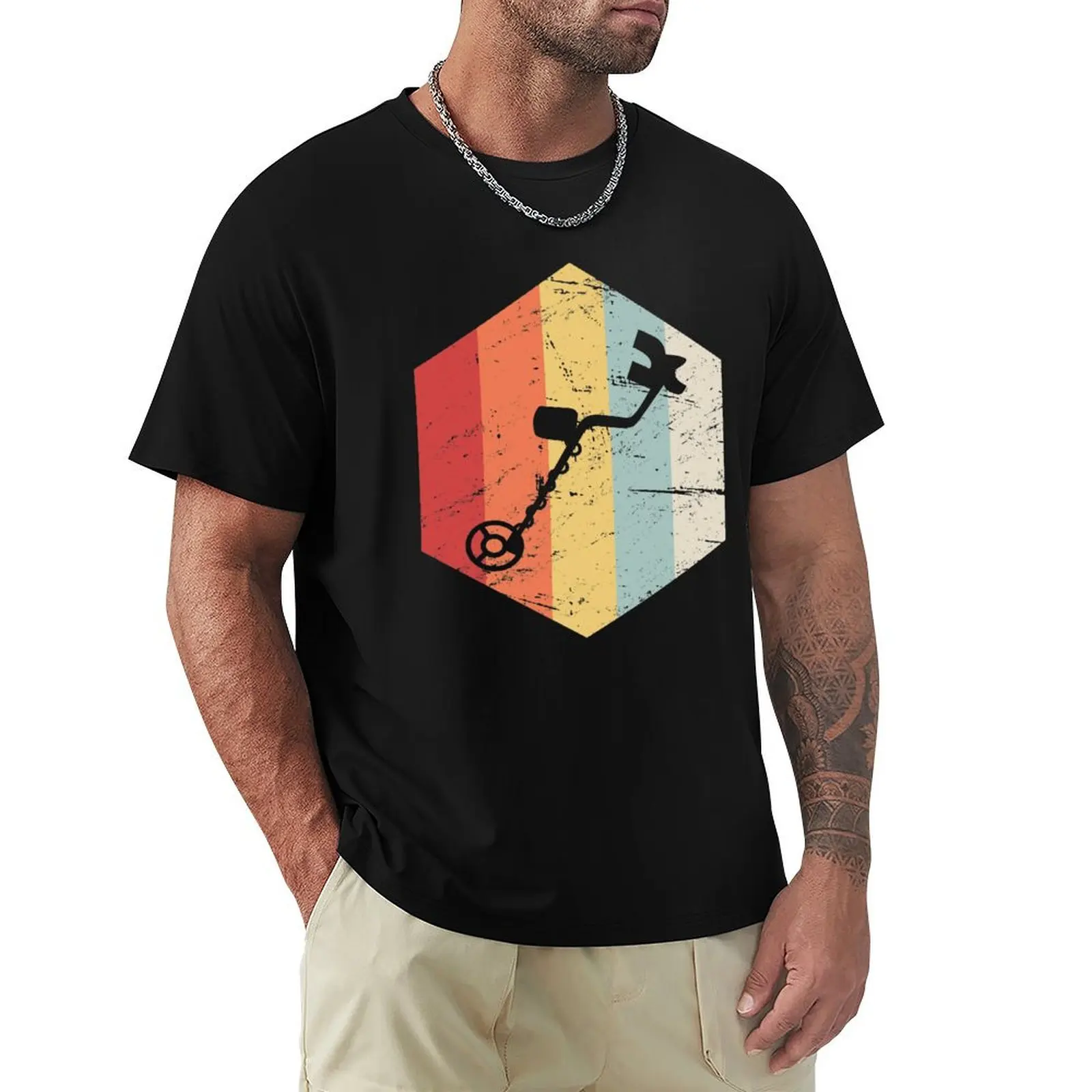 Retro Vintage Metal Detector T-Shirt funny t shirts dark humor T-Shirt