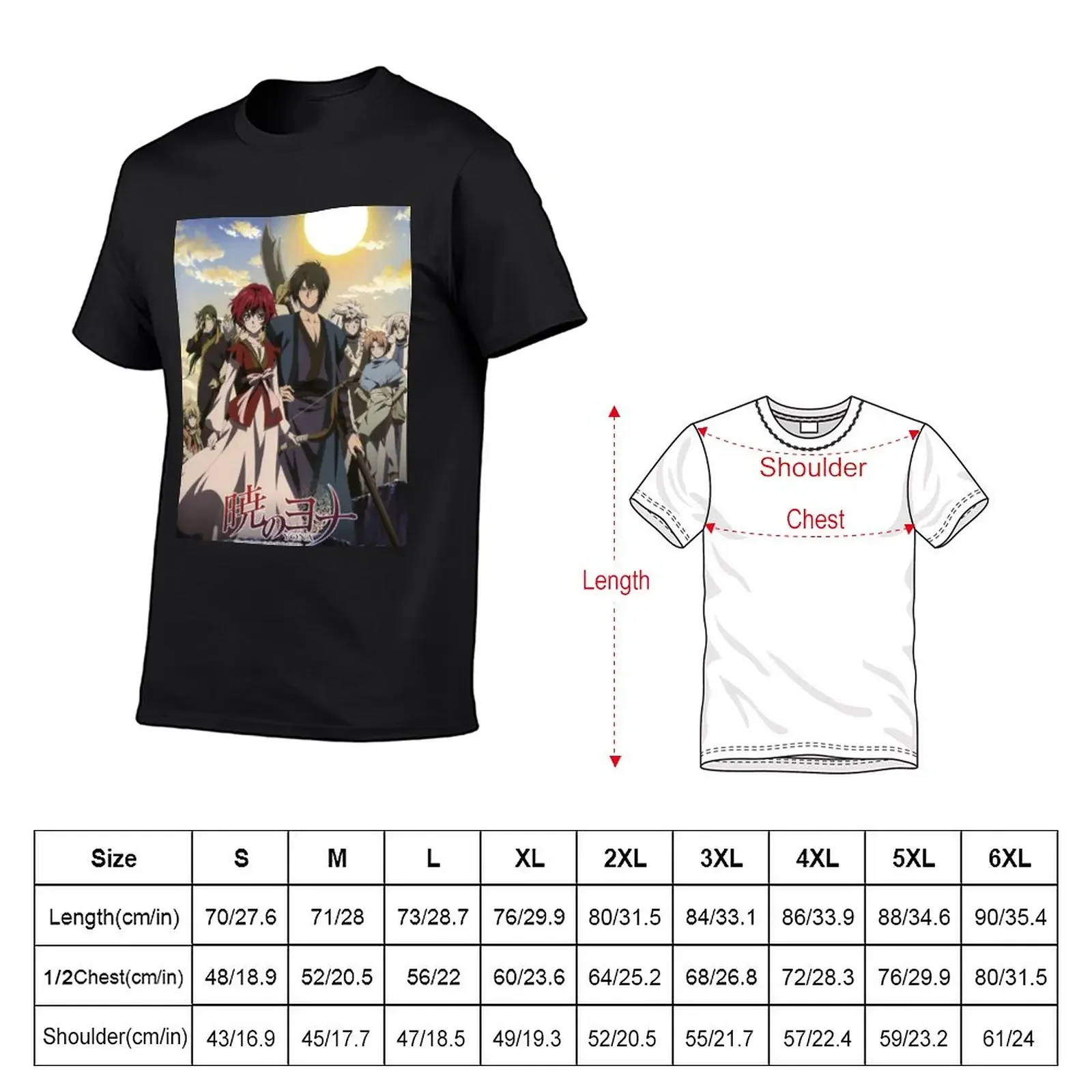 New Akatsuki no Yona T-Shirt quick drying shirt anime clothes Short t-shirt man clothes workout shirts for men