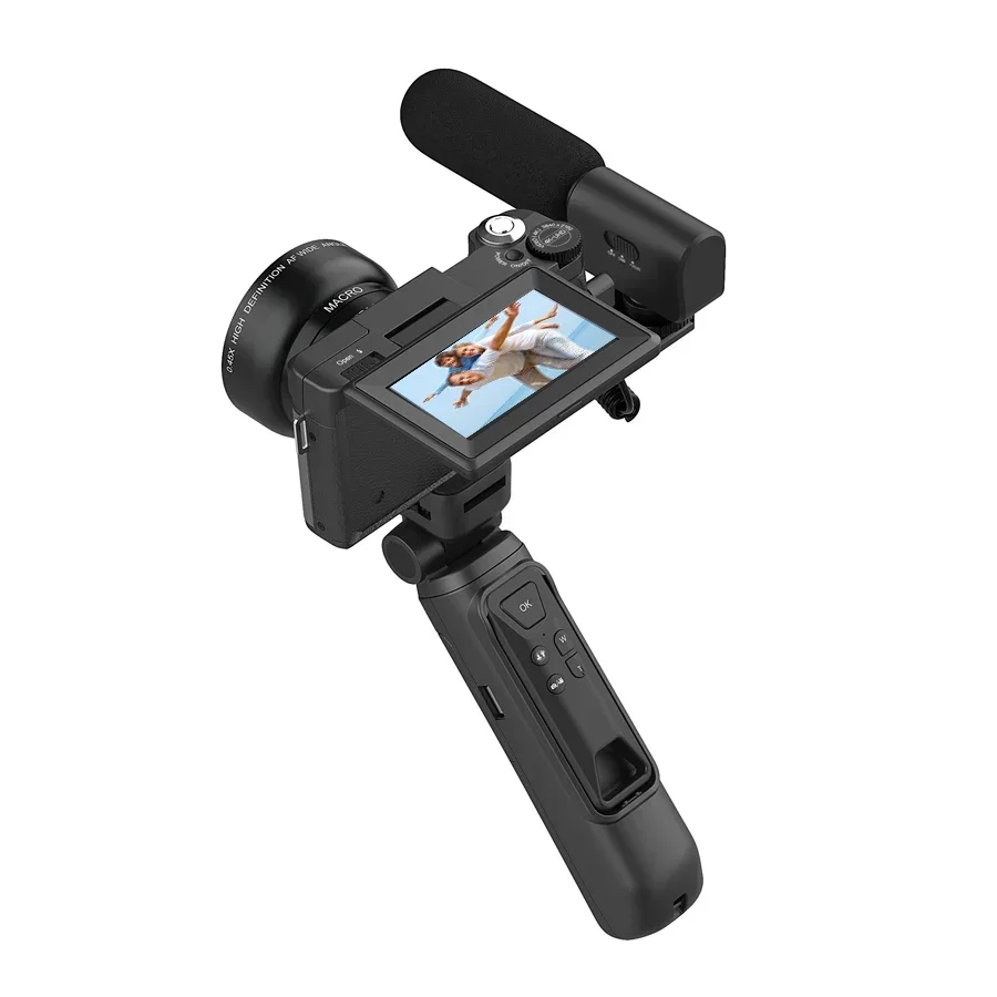 Winait 4k Vlog Digital Video Camera with Tripod Digital Still Camera