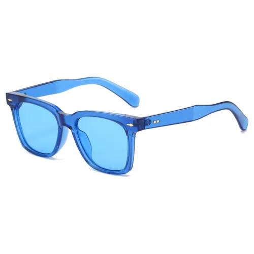 Imagen 2 del producto Nuevas gafas de sol cuadradas Vintage para mujer, gafas de sol naranjas a la moda para mujer, gafas de sol para hombre UV400, marca de lujo para hombre
