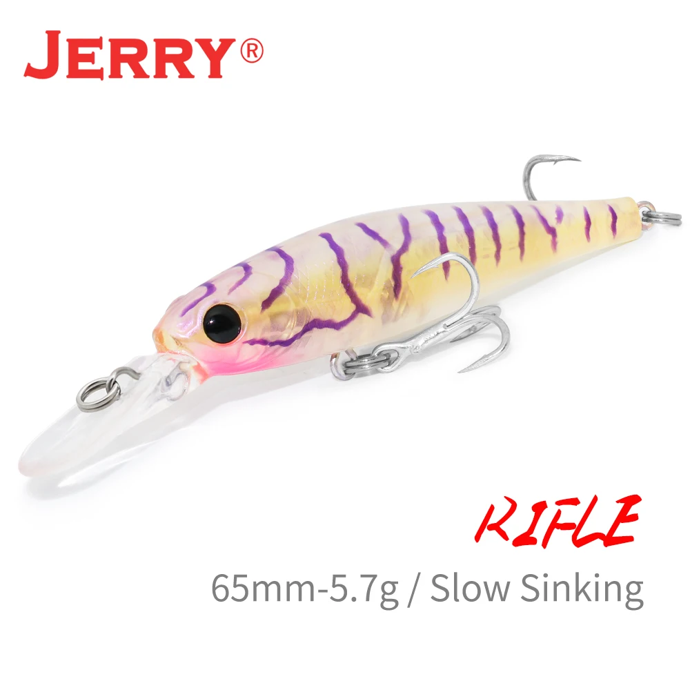 JERRY 6.5cm 4.8g Scales Curved Body Saltwater Freshwater Plastic Floating Rattling Hard Bait Lures Minnow