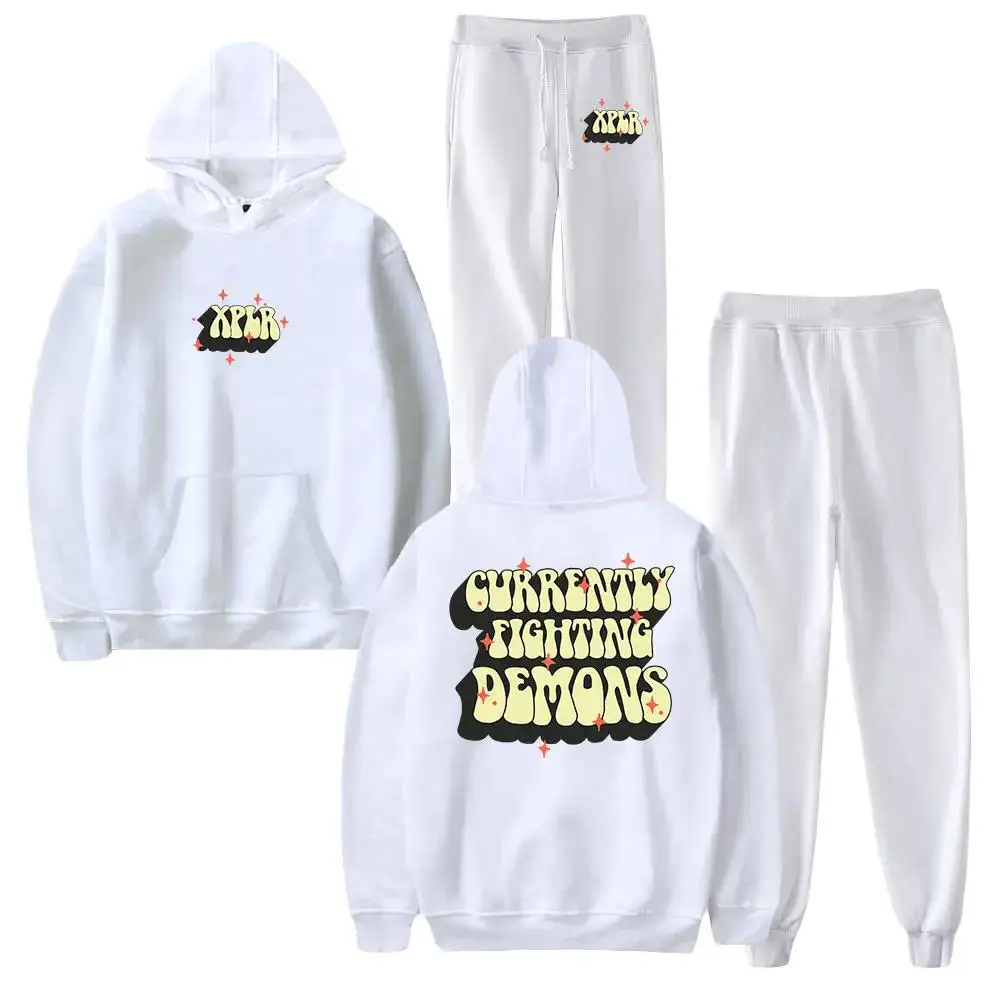 XPLR Sam and Colby Merch men's women's hooded sweatshirts a two-piece set consisting of sweatpants