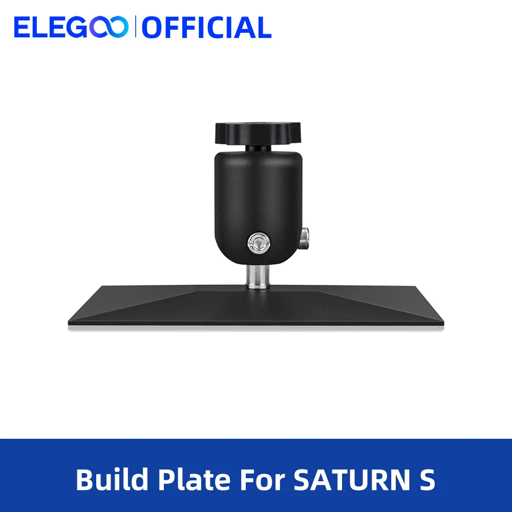 ELEGOO 3D Printer Building Plate for SATURN S LCD 3D Printer Parts with Anti-Slip Hexagon Socket Screws and Sandblasted Surface