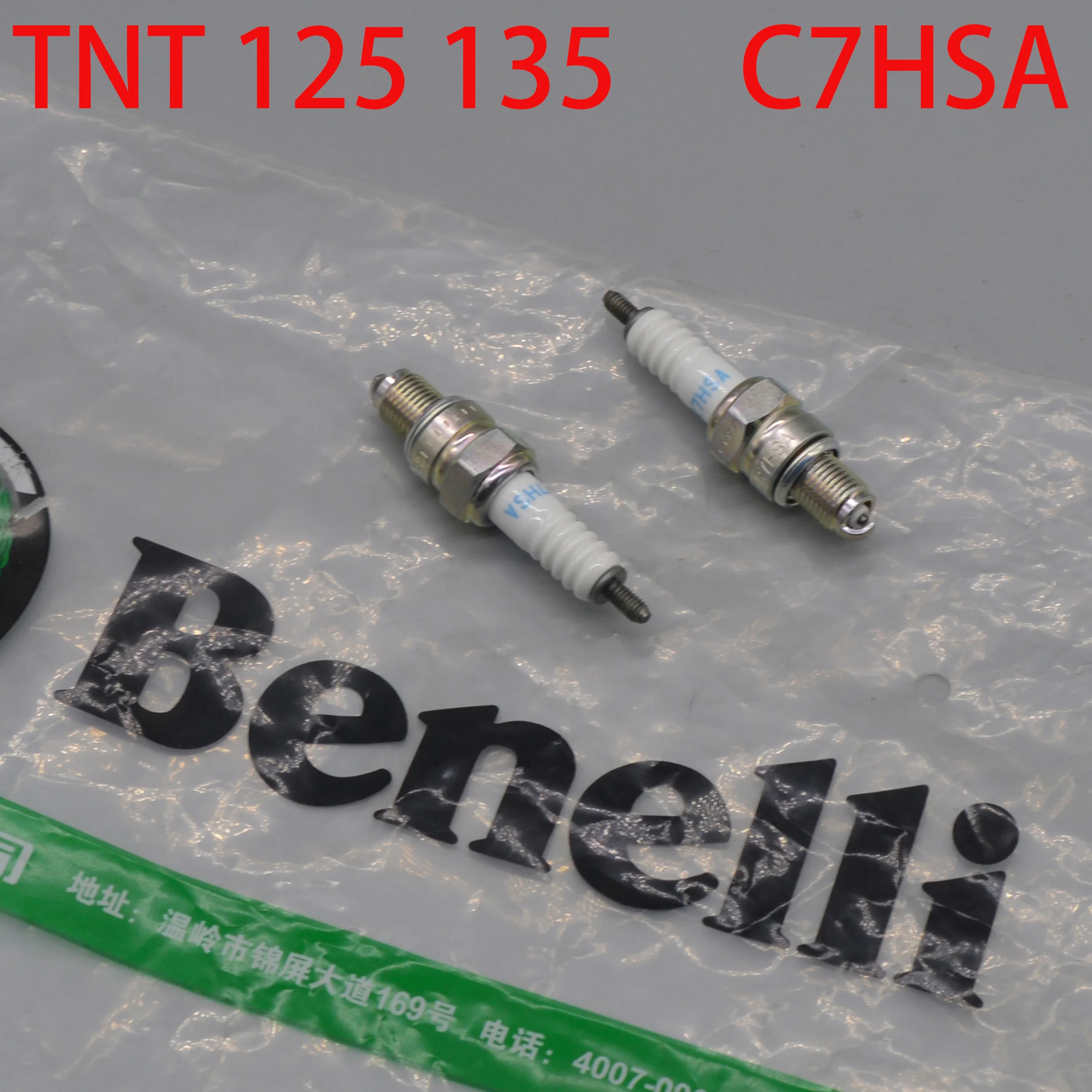 Bujía de 125cc para NGK C7HSA Benelli TNT125 TNT135 Tornado Naked T 125 / TNT 125 150 accesorios