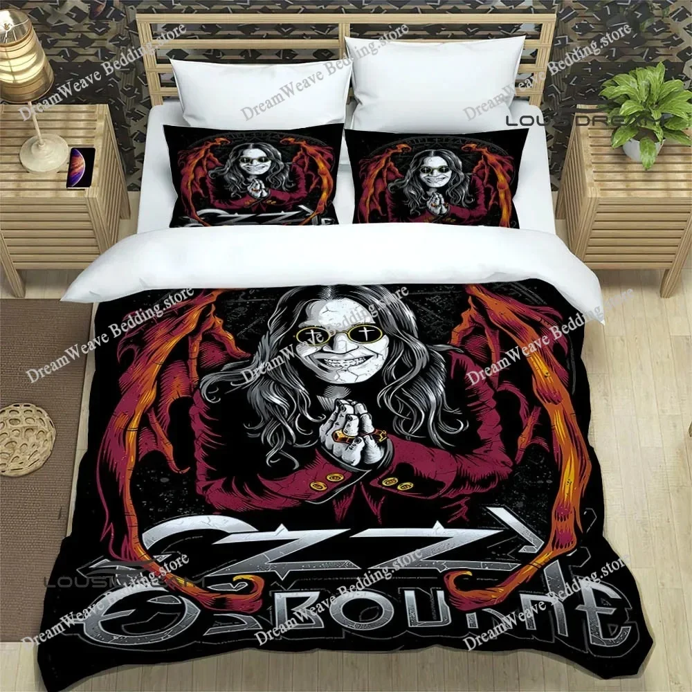 

Ozzy Osbourne Retro Bedding Set Duvet Cover 3d Bedding Fashion Design Decoration King Duvet Cover Set Double Bed Set Bedding741