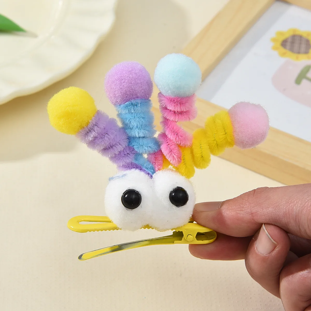 5 Stück Quicksand BB-Clips, Kinder-Haarspangen, Haarspangen für Mädchen-Ponyfrisuren, kleine Haarnadeln, Baby-Haaraccessoires, hochwertig – Detail 7