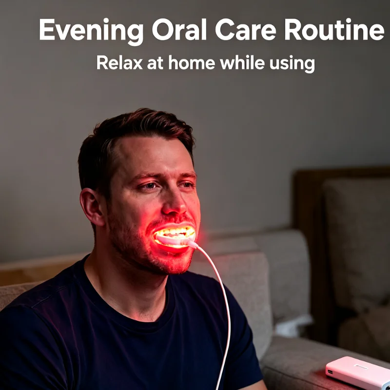Advanced Red Light Dental Therapy for Gum Disease Receding Gums Teeth Sensitivity Relief Laser Device Home
