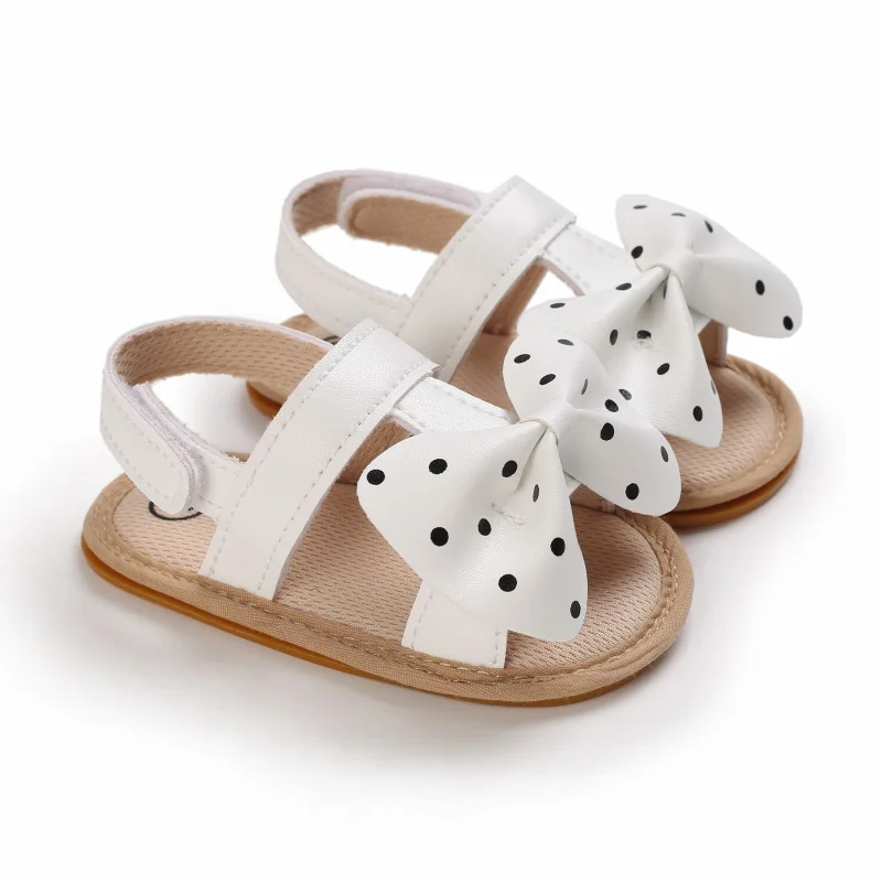 

Infant Baby Shoes Girls Sandals Baby Summer Soft Non-slip Rubber Sole Outdoor Baby Sandals Girls Polka Dot Toddle Shoes