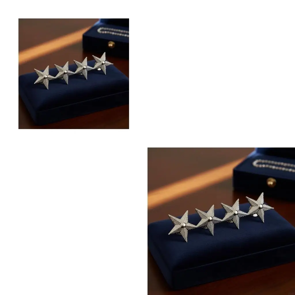 195C Eye Catching Star Enamel Pin for Themed Parties and Performances Casual Wear
