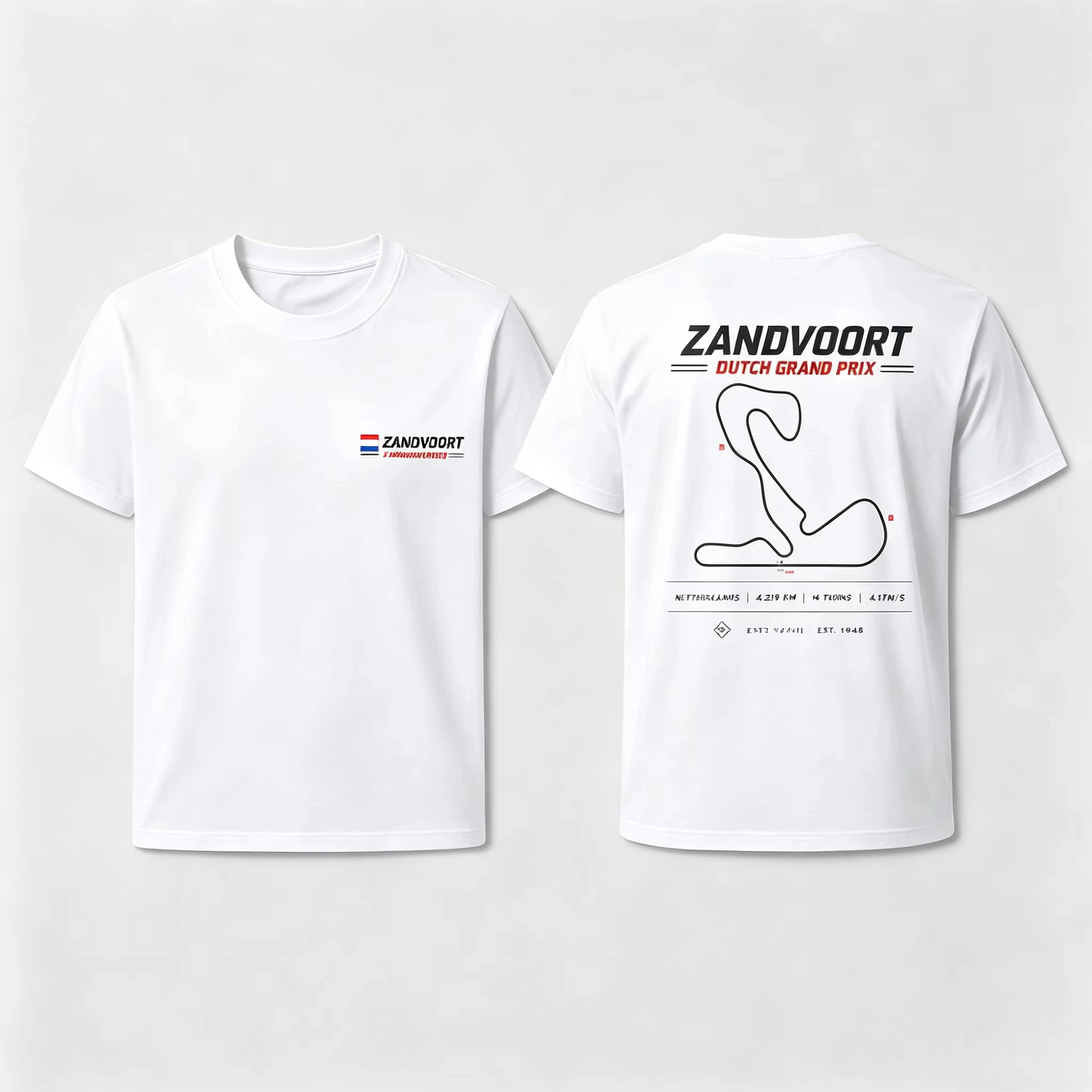 2026 Racing Track Map Graphic Short Sleeve T-Shirt, Kids Adults Casual Crew Neck Tee, Motorsport Race Fan Loose Daily Wear Top