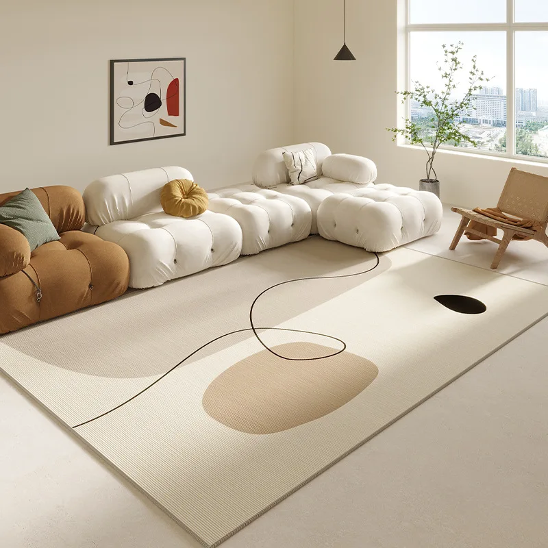 VIKAMA Creme Wind Wohnzimmer Teppich Licht Luxus Luxus Sofa Couchtisch Decke Schlafzimmer Nachttisch Garderobe Rutschfeste Matte