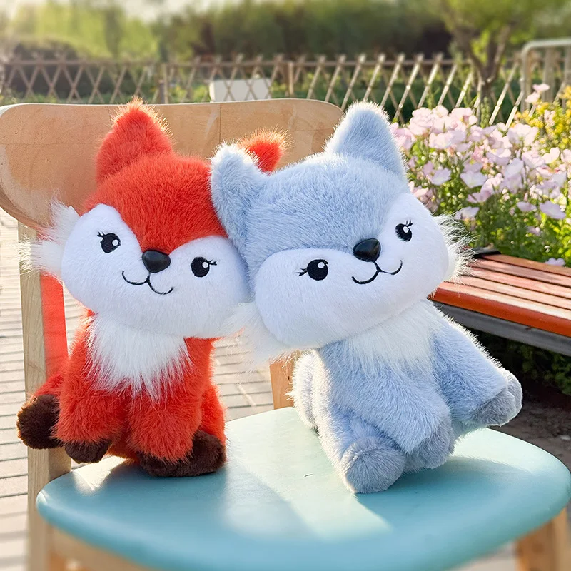 

1pc 40cm/15.77in Cute little fox doll plush toy fox rag doll doll warm heart to accompany girlfriend birthday gift