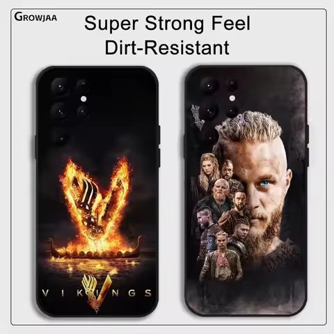 V-Vikings-S-Season Tv Phone Case for Samsung Galaxy S24 Ultra S22 S23 Ultra S21 S20 5G Protective Silicone TPU Funda