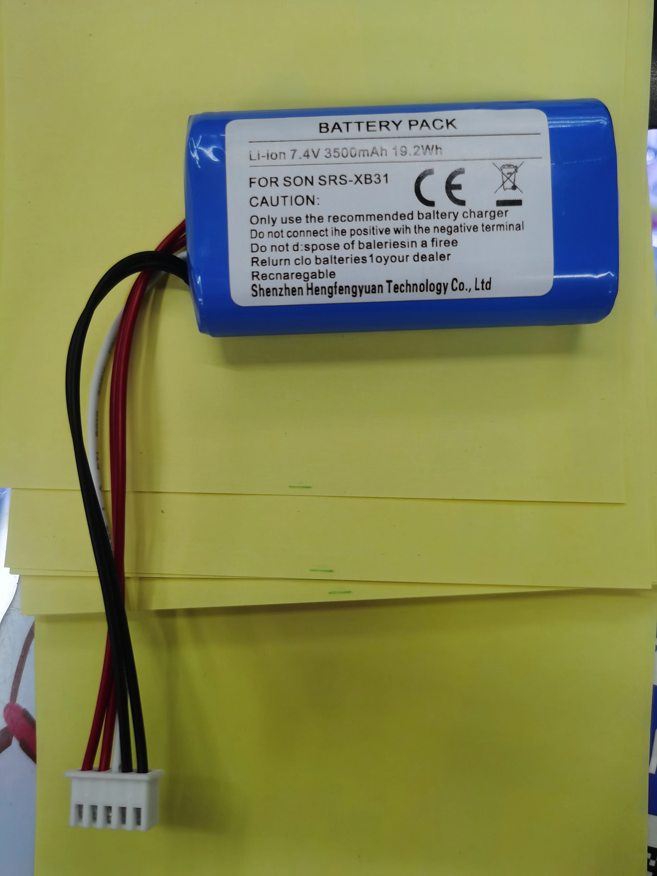 3500mAh For Sony SRS-XB31/XB33 Speaker Battery Replacement 26.64Wh 7.40V Compatible with IAJ002NA ID1057 ST-06 NEW From Factory
