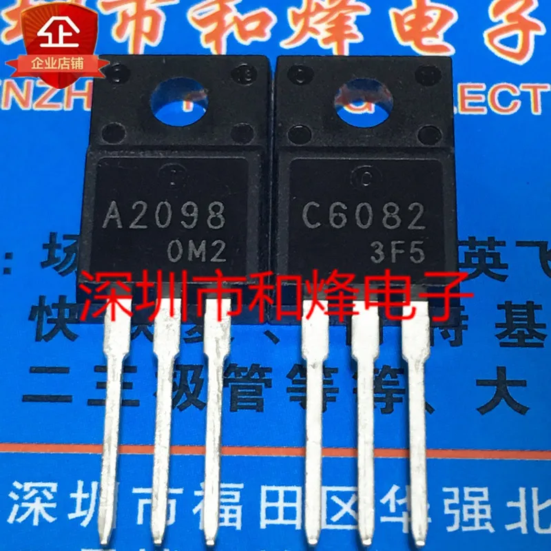 5PCS-10PCS 2SA2098 2SC6082 A2098 C6082 TO-220F บนสต็อกใหม่และ Origjnal