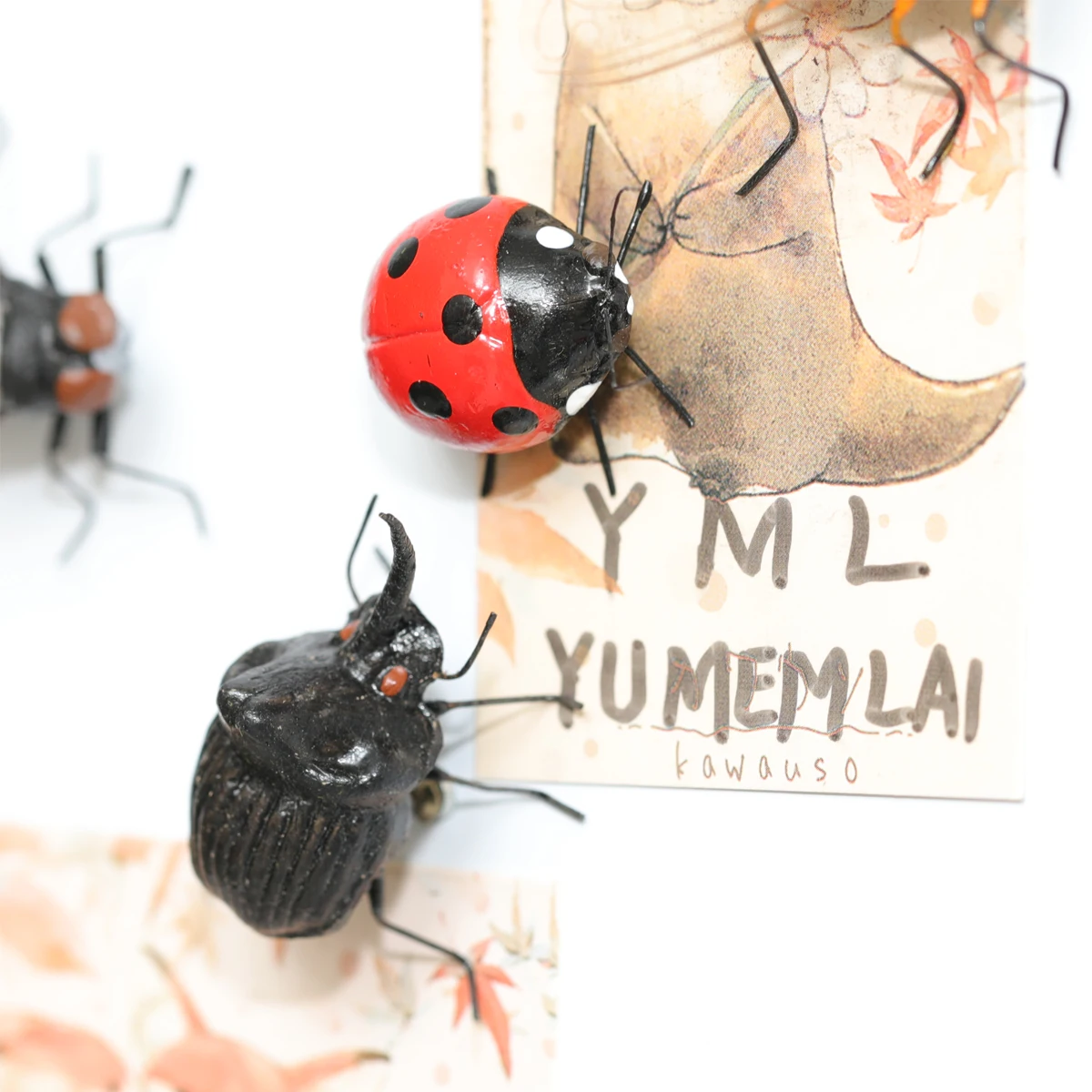 5 Pieces/Set Refrigerator Magnets, Magnets, 3D Stereo Refrigerator Magnets, Refrigerator Magnet Set, Realistic Insects, Bees, Ants, Flies, Beetles, Gifts, Garden Decoration