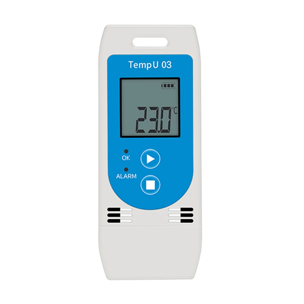 USB Temperature Humidity Data Logger Reusable RH Data Humiture Recorder for Warehouse Management Logistics Transportation