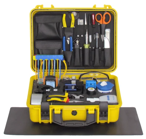 Onefind Buffer Tube Stripper Round Cable Slitter WFTK-810S Fiber Optic Fusion Splicing Tool Kit