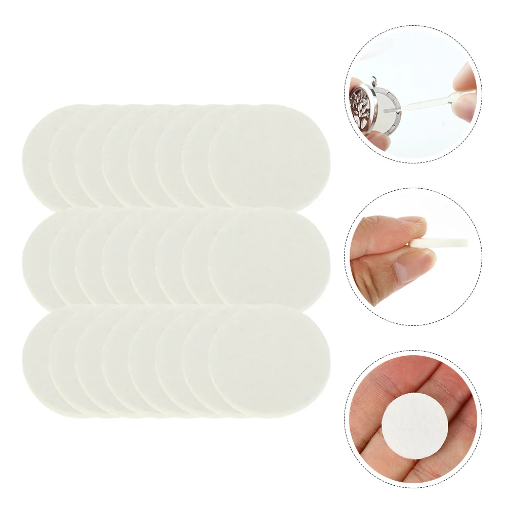 200 Pcs Aromatherapy Diffuser Cotton Pads Water Filters Car Filling Scented Tablets Locket Refill Replaceable