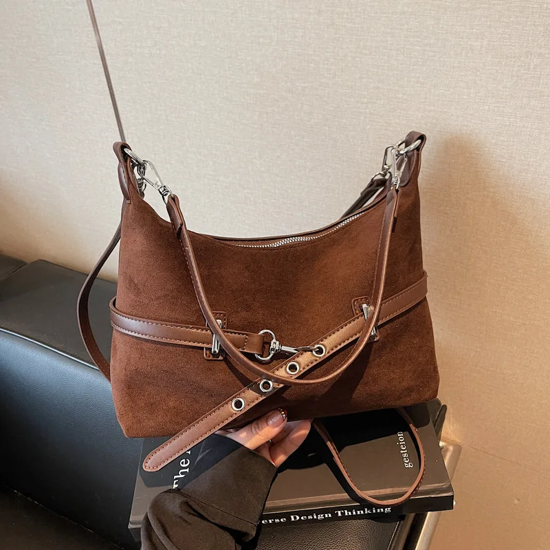 

Сумка-тоут на осень-зиму 202, просторная женская сумка с верхней ручкой, сумка через плечо для пригородных поездок, минималистичная сумка «день-ночь»