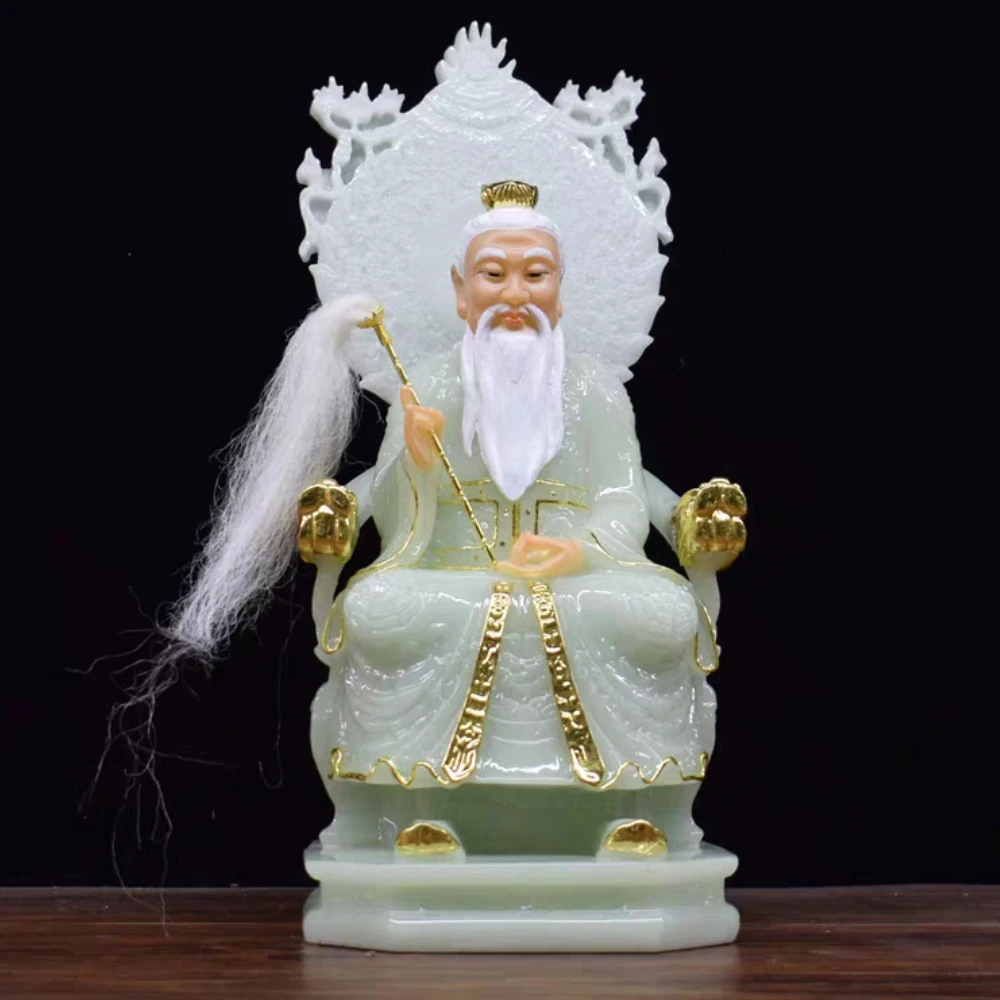 Wholesale Buddhism Taoism BUDDHA figure Asia HOME family SHOP Prosperity TAI SHANG LAO JUN God jade FENG SHUI statue