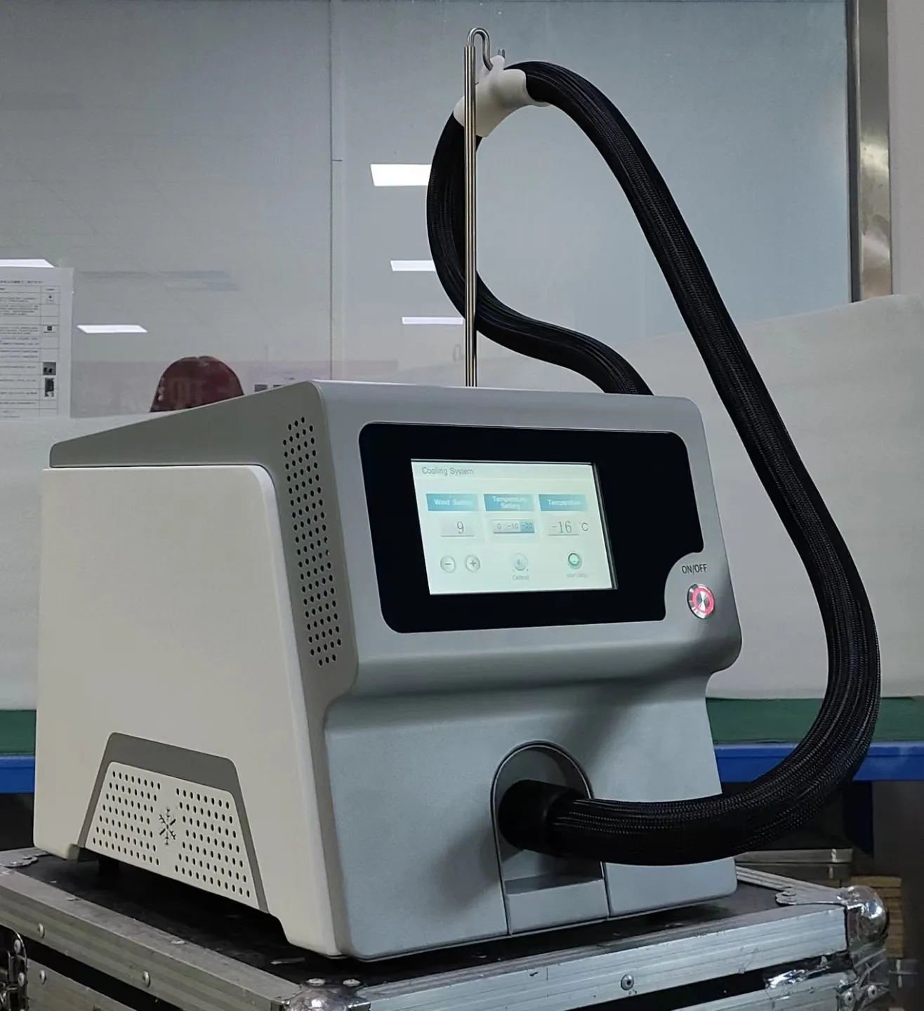 -30 ℃ Cooling Machine, Skin Cooling Device, Skin Surface Cold Compress Device, Low-Temperature Mobile Air Cooler