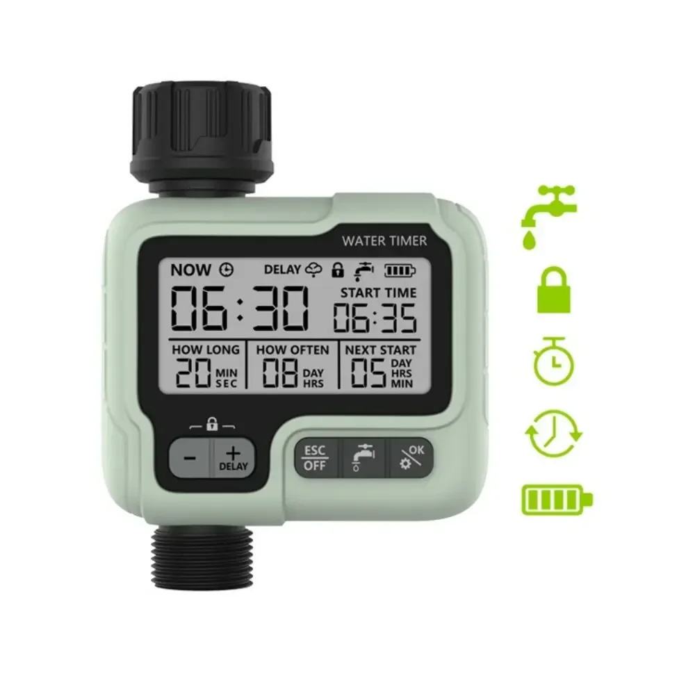 Automatic Water Timer for Garden, Digital Irrigation Machine, Intelligent Sprinkler Used Outdoor to Save Water and Time