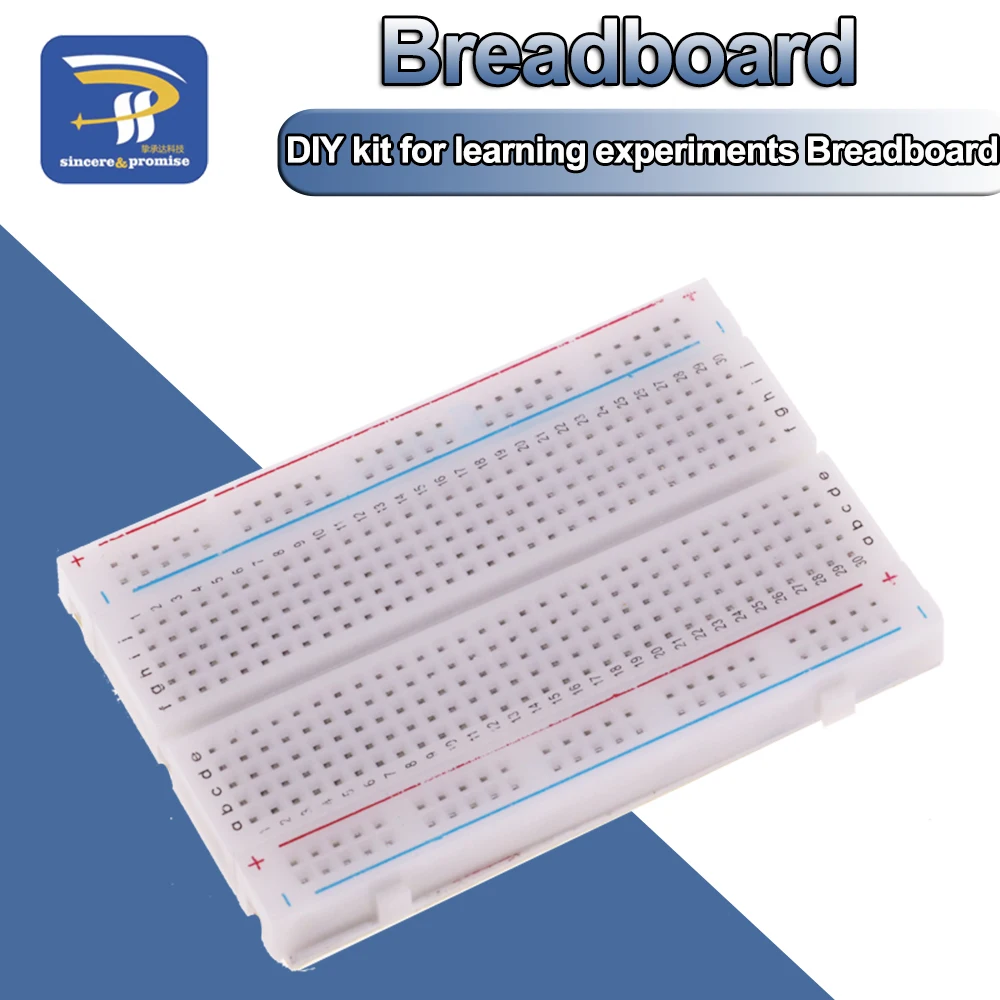 8.5x5.5cm 400 Tie Points Solderless PCB Breadboard Mini Universal Test Protoboard DIY Bread Board for Bus Test Circuit Board