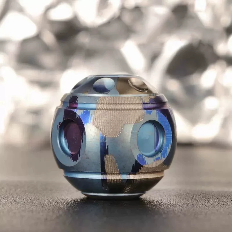 

EDC Шаровая форма Титановый сплав Паракорд Бусина DIY Брелок Веревка Бусина Подвеска для мобильного телефона