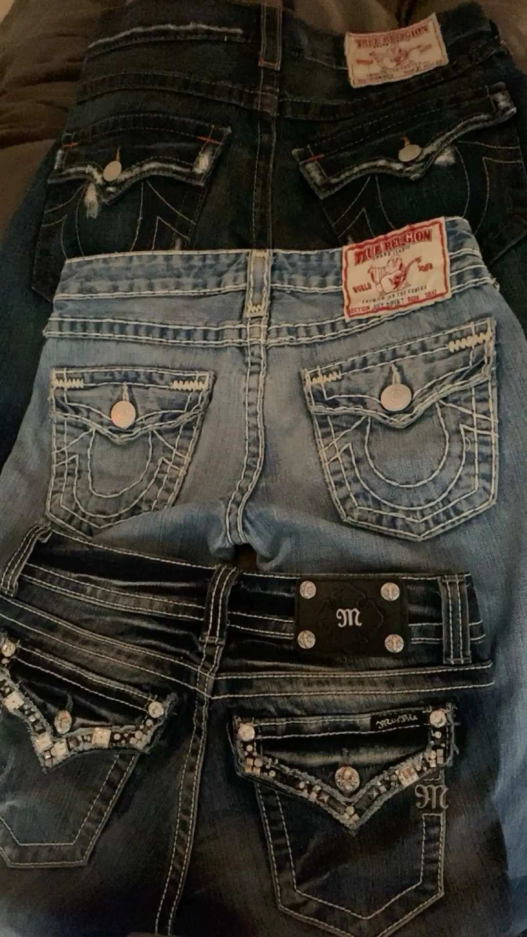 

Y2K New Wings And Buddha Pants Gothic White Denim Embroidery Jeans Women Hip Hop Streetwear Harajuku Goth Baggy Jeans