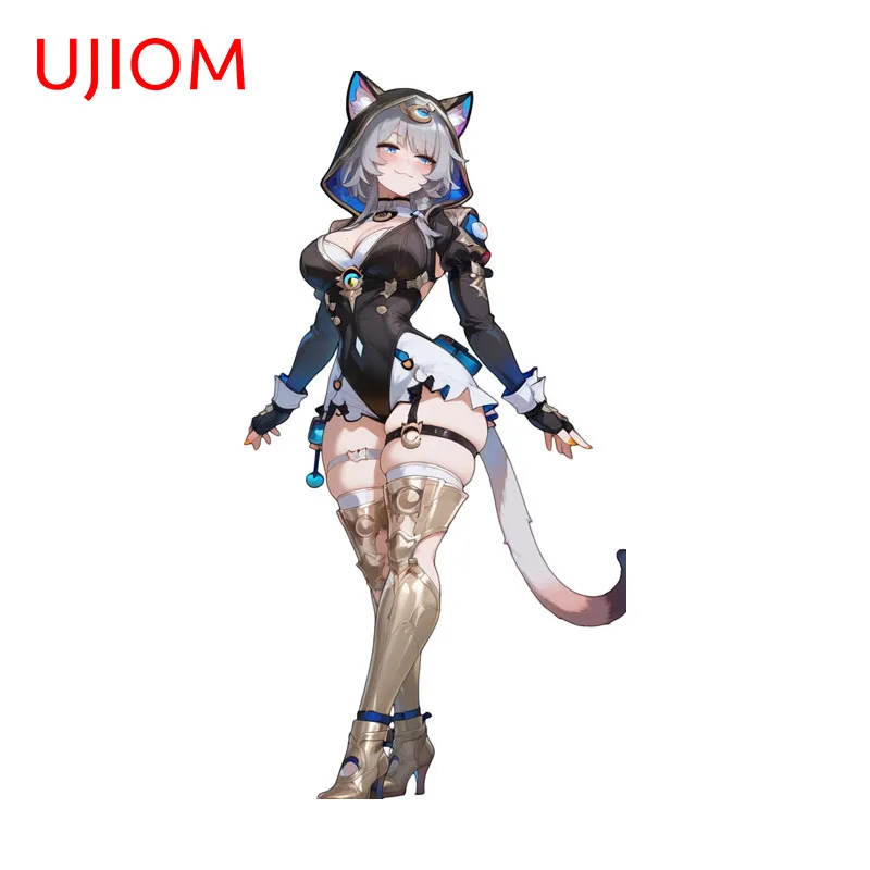 UJIOM Cipher Honkai Star Rail - Adhesivo decorativo para pared con diseño de Waifu sexy, de alta calidad, protector solar, para ordenador, decoración del hogar