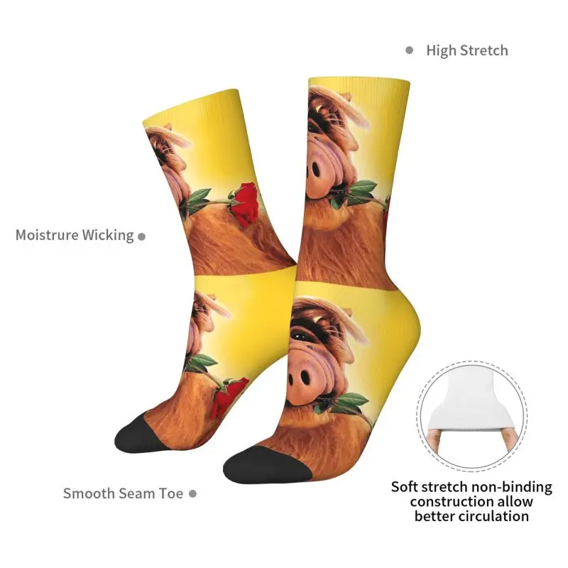 مخصص ألف مع زهرة رجل طاقم الجوارب للجنسين لطيف ثلاثية الأبعاد الطباعة الغريبة الحياة شكل الخيال العلمي تلفزيوني فستان الجوارب #5