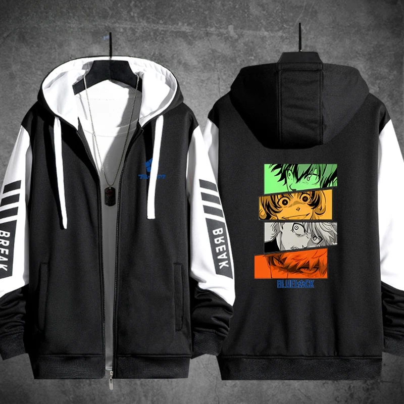 Anime BLUE LOCK 3D Print Zip Up Women/Men Hoodie Sweatshirt Streetwear Hip Hop Zipper Hooded Jacket Casual Sportswear