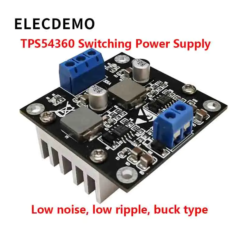 Positive Negative DC-DC Power Module, 5V/12V/15V Output, Low Ripple Low Noise, Op-Amp Regulated Supply Board,TPS54360
