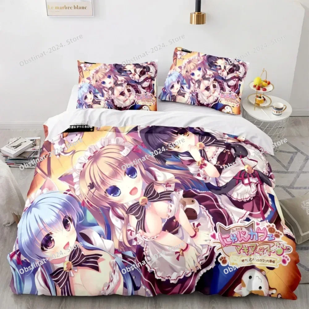Anime Kotori Itsuka Cosplay Beddengoed Set Datum Live Kostuum Dekbedovertrek Set Dubbele Koning Twin Full Size Beddengoed Jongens Volwassen Gift